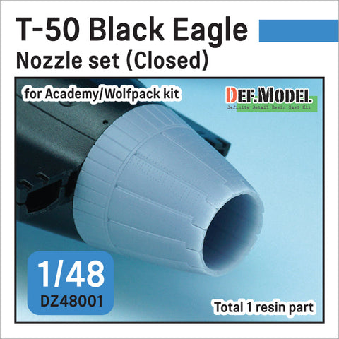 DEFモデル DZ48001 1/48 韓国 T-50 ブ ラックイーグル 排気ノズル クローズ (アカデミー/ウルフパック用)