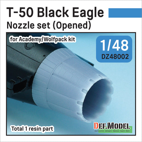 DEFモデル DZ48002 1/48 韓国 T-50 ブ ラックイーグル 排気ノズル オープン(アカデミー/ウルフパック用)