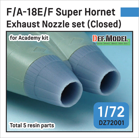 DEFモデル DZ72001 1/72 F/A-18E/F/G スーパーホーネット用排気ノズル クローズ (アカデミー用)