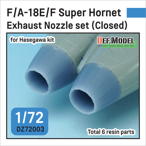 DEFモデル DZ72003 1/72 F/A-18E/F/G スーパーホーネット用排気ノズル クローズ(ハセガワ用)
