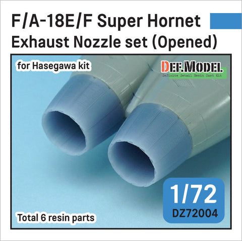 DEFモデル DZ72004 1/72 F/A-18E/F/G スーパーホーネット用排気ノズル オープン(ハセガワ用)
