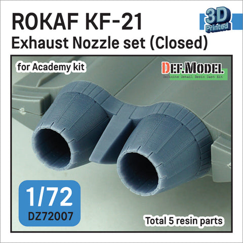DEFモデル DZ72007 1/72 韓国空軍 KF-21 ポラメ 排気ノズル クローズ (アカデミー用)