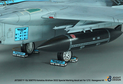 DEFモデル JD72007 1/72 F-15J 306SQ 小松航空祭 2022 - マーベリックスペシャル デカールセット(ハセガワ用)