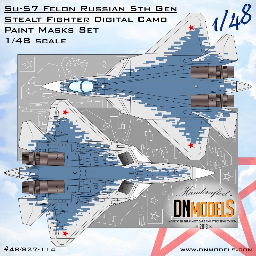DNモデル 48/827-114 1/48 Su-57 フェロン ロシア 第5世代ステルス戦闘
