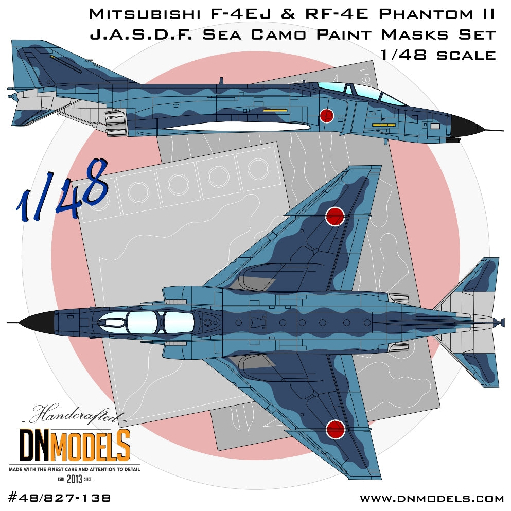 DNモデル 48/827-138 1/48 三菱 F-4EJ & RF-4E ファントムII 航空