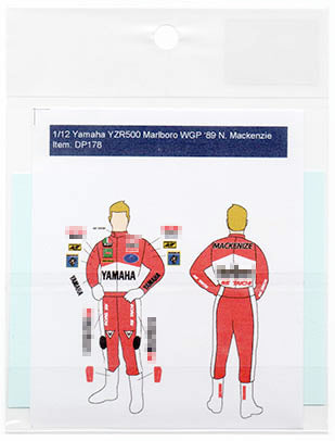 デカールプール DP178 1/12 ヤマハ YZR500 マルボロ N. Mackenzie ライダー '89