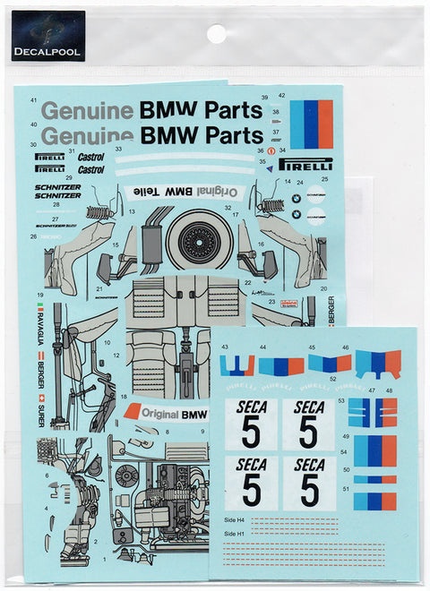 デカールプール DP267 1/24 BMW 635CSi シュニッツァー Gr. A レーシング 1985
