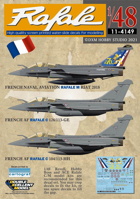 DXM 11-4149 1/48 フランス空軍・海軍航空隊 ラファール C/M