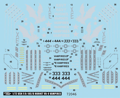 DXM 11-7146 1/72 アメリカ海軍/アメリカ海兵隊 11-7146 F/A-18C & F/A-18D ホーネット VX-9 ヴァンパイアーズ