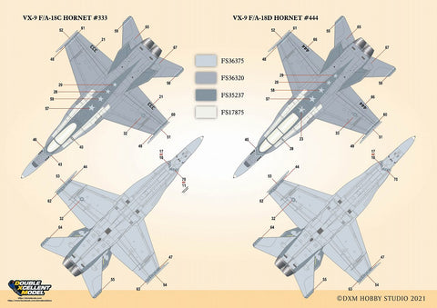DXM 11-7146 1/72 アメリカ海軍/アメリカ海兵隊 11-7146 F/A-18C & F/A-18D ホーネット VX-9 ヴァンパイアーズ