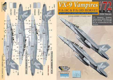 DXM 11-7146 1/72 アメリカ海軍/アメリカ海兵隊 11-7146 F/A-18C & F/A-18D ホーネット VX-9 ヴァンパイアーズ
