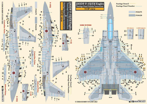 DXM 1/48 31-4166 航空自衛隊 F-15J/DJ アグレッサー コーションデータ