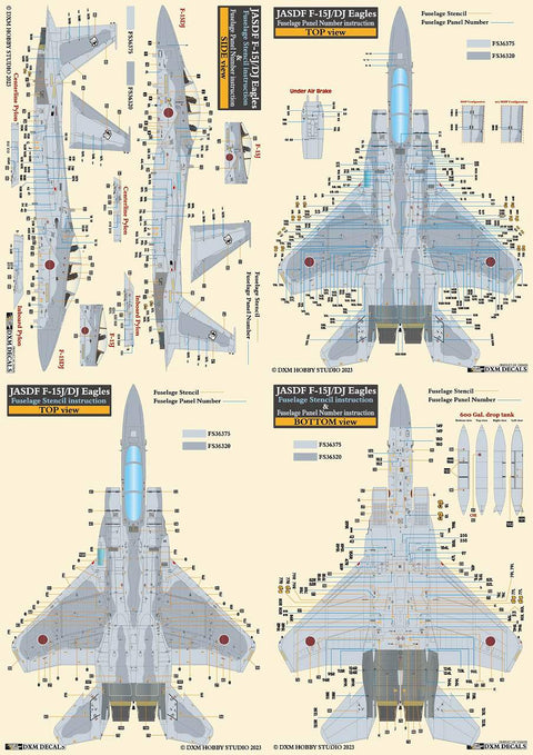 DXM 31-4265 1/48 航空自衛隊 F-15J/DJ アグレッサー Vol.2(ハセガワ, グレートウォール, アカデミー, イタレリ用)