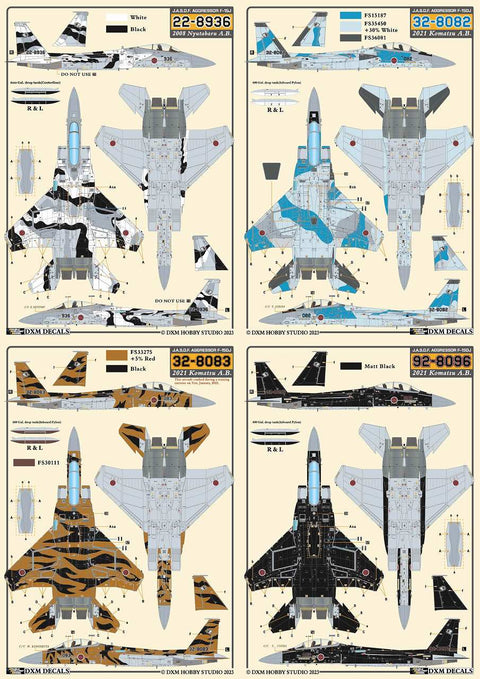 DXM 31-4265 1/48 航空自衛隊 F-15J/DJ アグレッサー Vol.2(ハセガワ, グレートウォール, アカデミー, イタレリ用)
