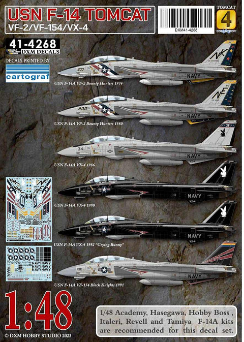 DXM 41-4268 1/48 アメリカ海軍 F-14A VF-2/VX-4/VF-154 トムキャットコレクション #4