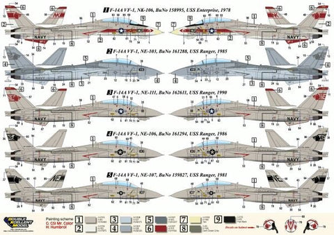 DXM 81-3305 1/32 アメリカ海軍 F-14A トムキャット VF-1 ウルフパック