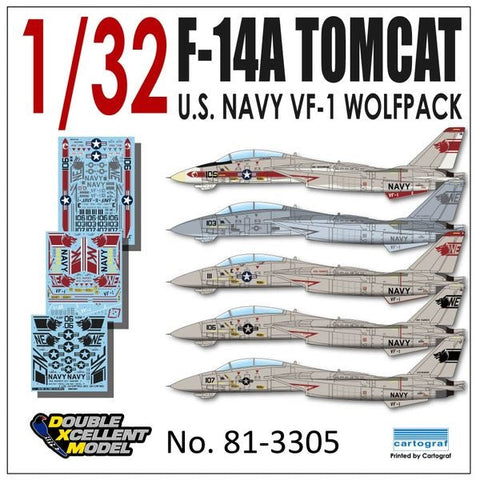 DXM 81-3305 1/32 アメリカ海軍 F-14A トムキャット VF-1 ウルフパック