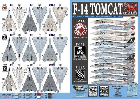 DXM 91-1112 1/144 アメリカ海軍 F-14A/B トムキャット VF-1/VF-103/VF-211