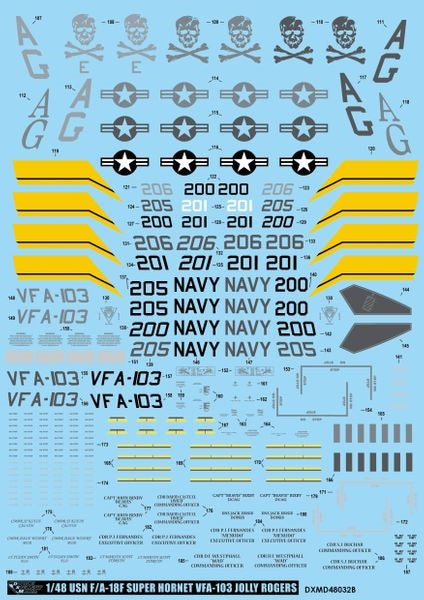 DXM 91-4240 1/48 USN F/A-18F スーパー ホーネット VFA-103 "ジョリー ロジャース"
