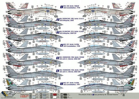 DXM 91-4338 1/48 USN F-14A Tomcat VF-211 "Checkmates"