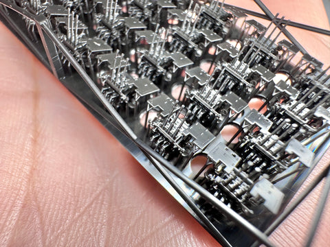 MUYIモデル XZ350004 1/350 九六式25mm三連装機銃(防盾付き)(LPR) 超精密3Dプリントキット(28パーツ)