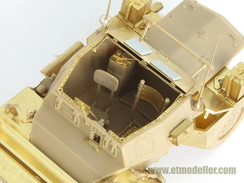 E.T.モデル E35-001 1/35 WWII ブリティッシュ スカウトカーディンゴMk.II(タミヤ 35018用) エッチングパーツ