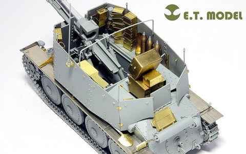 E.T.モデル E35-005 1/35 WWII ドイツ Sd.Kfz.138/1 H型 15cm sIG33/1 “グリレ”(ドラゴン 6470用) エッチングパーツ