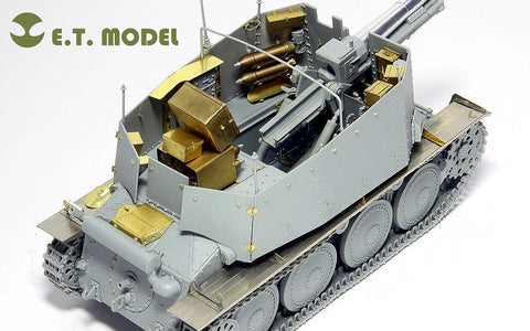 E.T.モデル E35-005 1/35 WWII ドイツ Sd.Kfz.138/1 H型 15cm sIG33/1 “グリレ”(ドラゴン 6470用) エッチングパーツ