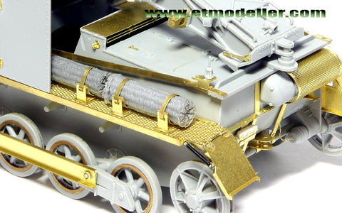 E.T.モデル E35-007 1/35 WWII ドイツ I号戦車 B型 15cm "バイソン"(ドラゴン 6259用) エッチングパーツ