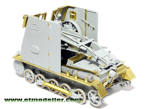 E.T.モデル E35-007 1/35 WWII ドイツ I号戦車 B型 15cm "バイソン"(ドラゴン 6259用) エッチングパーツ