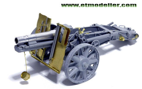 E.T.モデル E35-016 1/35 WWII ドイツ 15cm sIG33 重歩兵砲(ドラゴン 6259/6473用) エッチングパーツ
