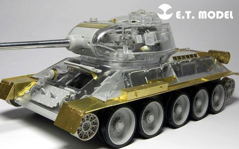 E.T.モデル E35-021 1/35 WWIIソビエト T-34/85 フェンダー(AFV CLUB 35S56用) エッチングパーツ