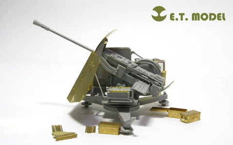 E.T.モデル E35-026 1/35 WWII ドイツ 3.7cm FLAK 43 対空砲(トランぺッター 02311用) エッチングパーツ