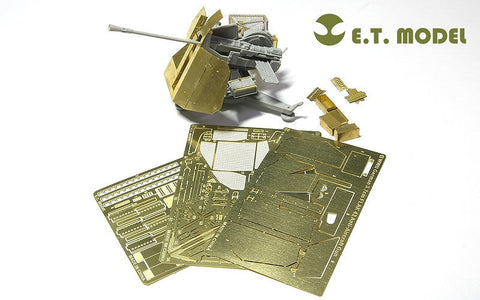 E.T.モデル E35-026 1/35 WWII ドイツ 3.7cm FLAK 43 対空砲(トランぺッター 02311用) エッチングパーツ