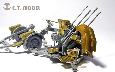 E.T.モデル E35-027 1/35 WWII ドイツ 2cm FLAK 38 対空砲(トランぺッター 02309用) エッチングパーツ