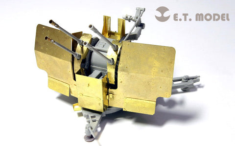 E.T.モデル E35-027 1/35 WWII ドイツ 2cm FLAK 38 対空砲(トランぺッター 02309用) エッチングパーツ