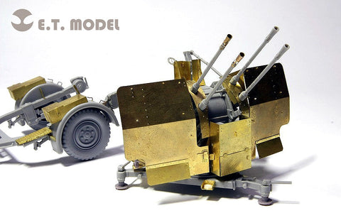 E.T.モデル E35-027 1/35 WWII ドイツ 2cm FLAK 38 対空砲(トランぺッター 02309用) エッチングパーツ