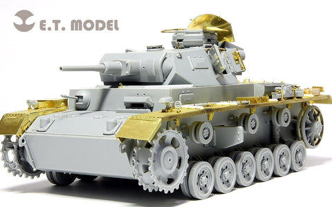 E.T.モデル E35-030 1/35 WWII ドイツ III号戦車J型 ベーシックセット(ドラゴン 6463/6394用) エッチングパーツ