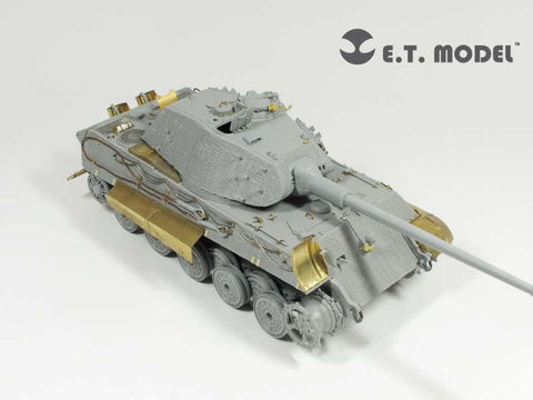E.T.モデル E35-033 1/35 WWII ドイツ キングタイガー(ポルシェ砲塔)(ドラゴン用) エッチングパーツ