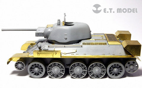 E.T.モデル E35-037 1/35 WWII ソビエト T-34/76 1942年型 プレス砲塔(ドラゴン 6487/6424用) エッチングパーツ
