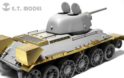 E.T.モデル E35-037 1/35 WWII ソビエト T-34/76 1942年型 プレス砲塔(ドラゴン 6487/6424用) エッチングパーツ