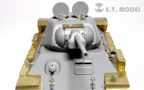E.T.モデル E35-037 1/35 WWII ソビエト T-34/76 1942年型 プレス砲塔(ドラゴン 6487/6424用) エッチングパーツ