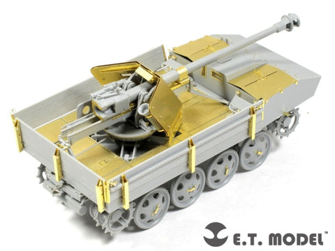 E.T.モデル E35-070 1/35 WWII ドイツ 7.5cm Pak 40/4 RSO搭載型(ドラゴン 6640用) エッチングパーツ