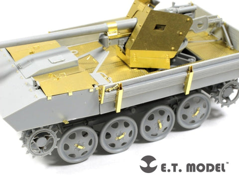 E.T.モデル E35-070 1/35 WWII ドイツ 7.5cm Pak 40/4 RSO搭載型(ドラゴン 6640用) エッチングパーツ