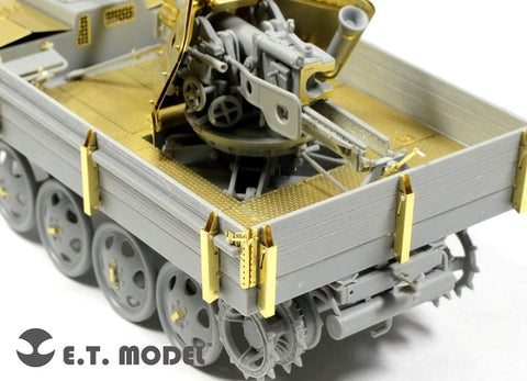E.T.モデル E35-070 1/35 WWII ドイツ 7.5cm Pak 40/4 RSO搭載型(ドラゴン 6640用) エッチングパーツ