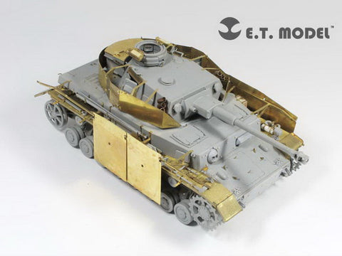 E.T.モデル E35-084 1/35 WWII ドイツ IV号戦車 F2/G型 ベーシックセット(ドラゴン用) エッチングパーツ