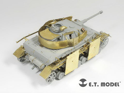 E.T.モデル E35-084 1/35 WWII ドイツ IV号戦車 F2/G型 ベーシックセット(ドラゴン用) エッチングパーツ