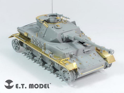 E.T.モデル E35-089 1/35 WWII ドイツ IV号戦車 J型 ベーシックセット(ドラゴン/スマートキット用) エッチングパーツ