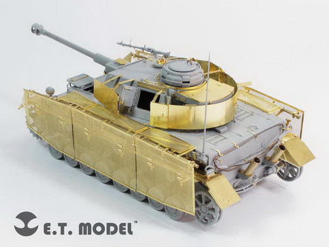 E.T.モデル E35-091 1/35 WWII ドイツ IV号戦車 J型 シュルツェン(後期型)(ドラゴン/スマートキット用) エッチングパーツ
