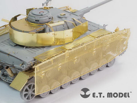 E.T.モデル E35-091 1/35 WWII ドイツ IV号戦車 J型 シュルツェン(後期型)(ドラゴン/スマートキット用) エッチングパーツ